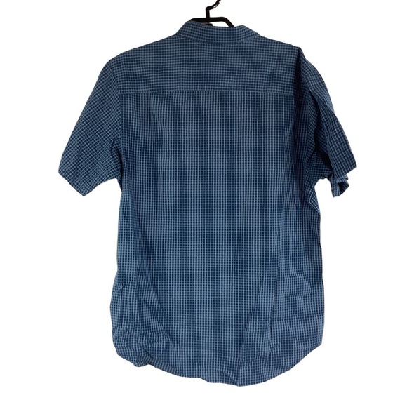 Columbia Men's Button Down Shirt Size M Blue Short Sleeve - Picture 2 of 4